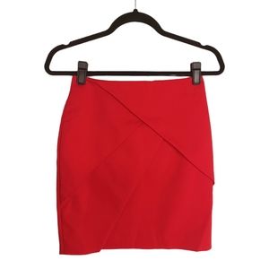 H&M Red Tulip Layer Style Mini Skirt Size 4 (Small)